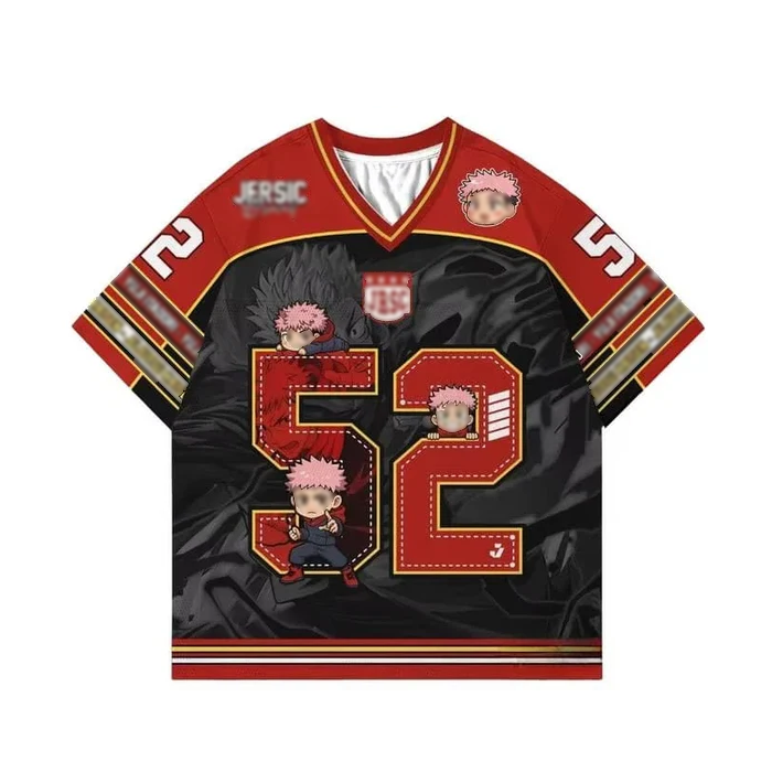 Crimson Phantom Number Sports Jersey