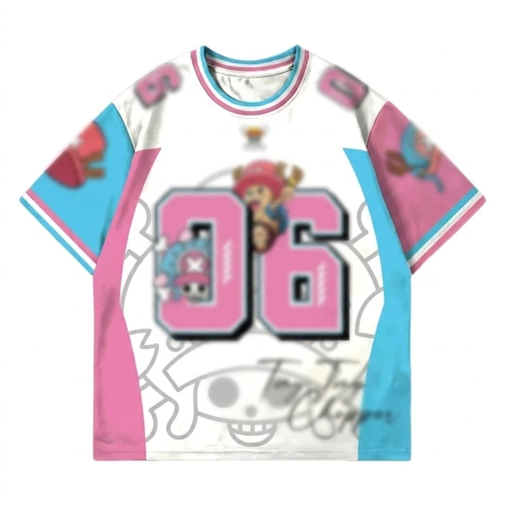 Pink Character Style Streetwear Jersey